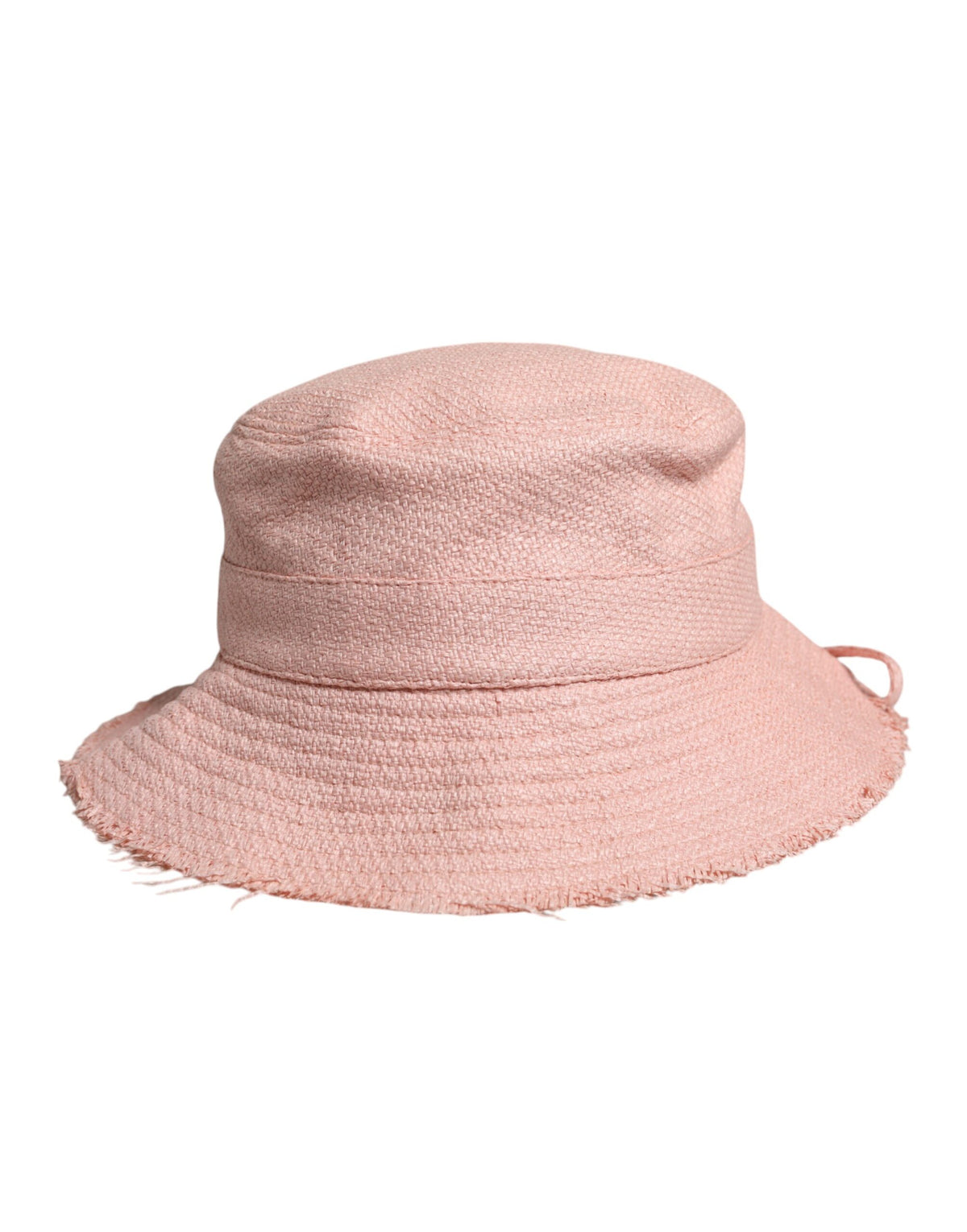 Indulge in the Dolce & Gabbana Pink Cotton Wide Brim Bucket Hat, a luxurious accessory from the Spring/Summer 2023 collection, crafted in Italy for effortless elegance.