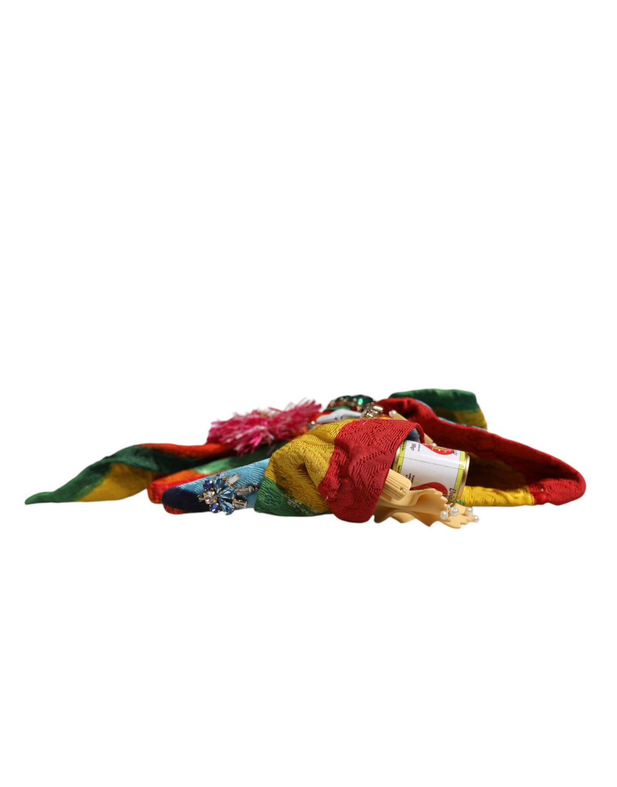 Elevate your elegance with the Dolce & Gabbana Multicolor Floral Crystal Embellished Diadem Headband, a handcrafted masterpiece from the Spring/Summer 2023 collection, embodying artisanal luxury and sophistication.
