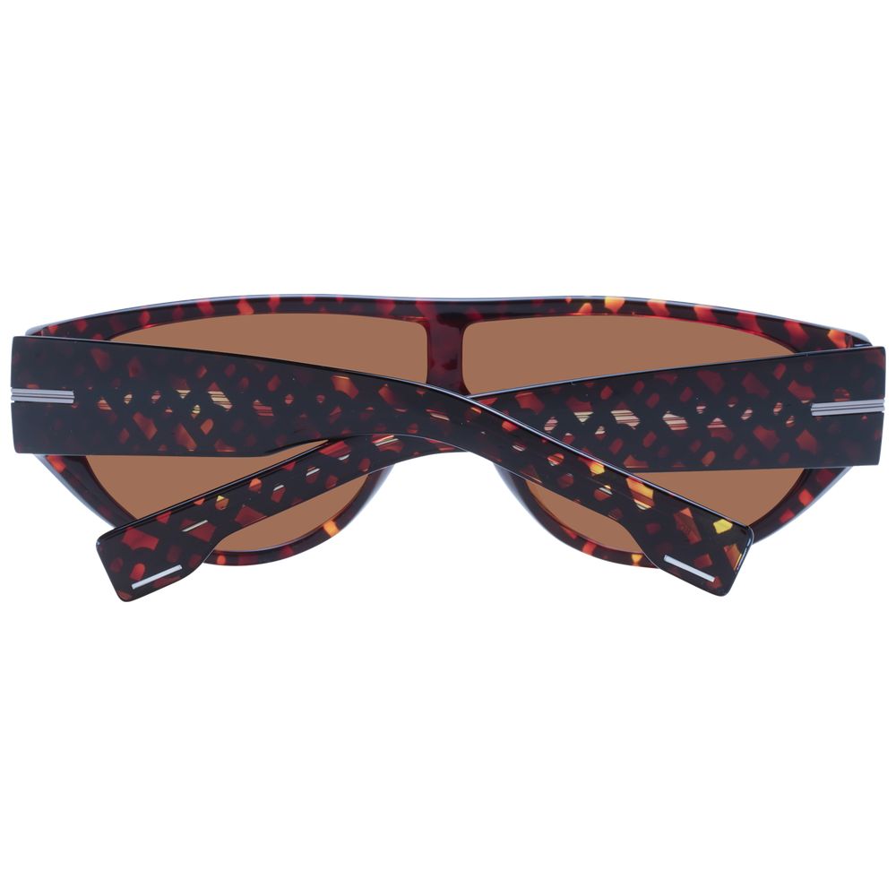 Indulge in the elegance of Hugo Boss Brown Eco Acetate Sunglasses, crafted from sustainable materials for the discerning individual who embodies sophistication and style.