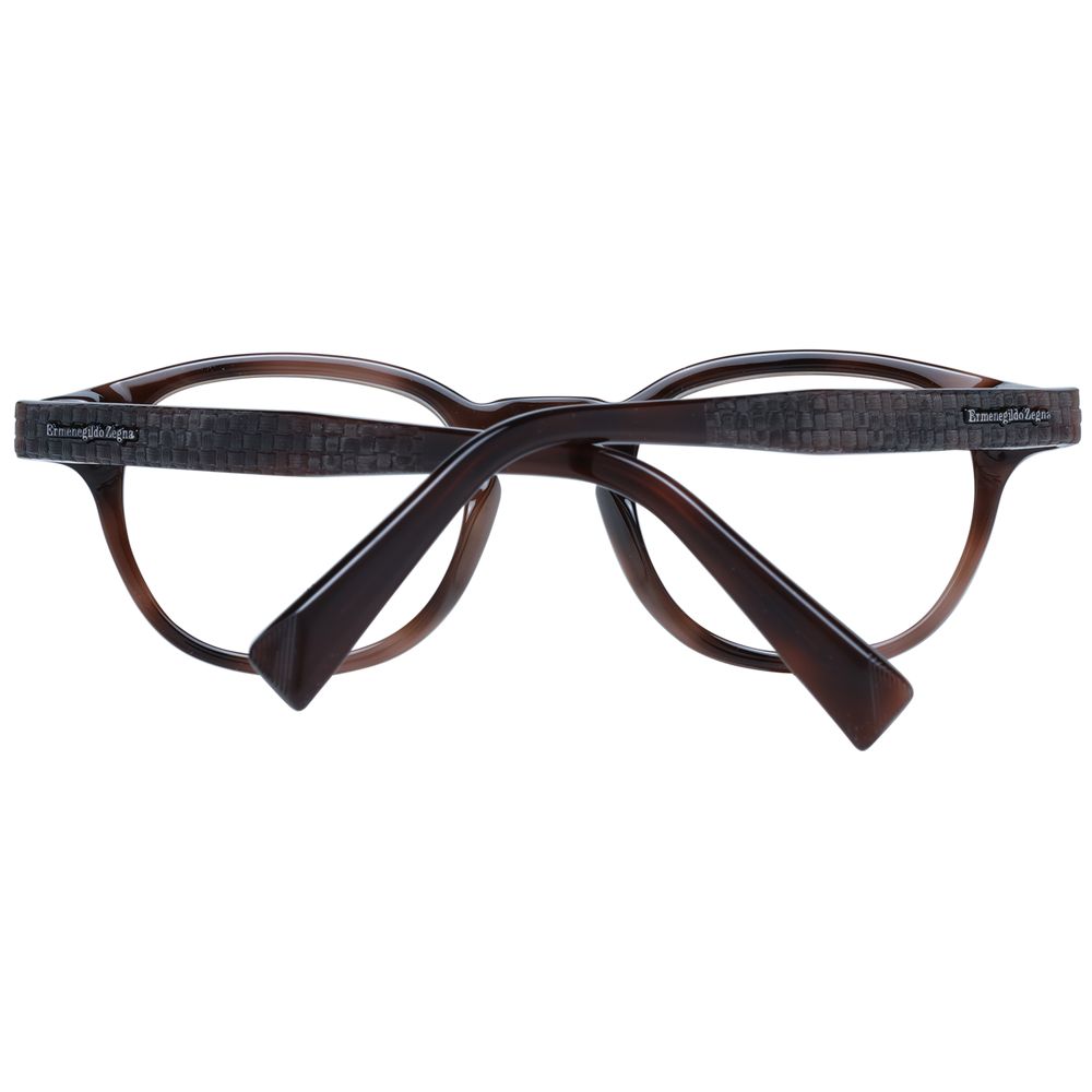 Ermenegildo Zegna Brown Men Optical Frames - DEA STILOSA MILANO