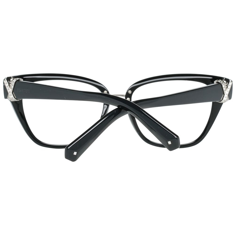 Swarovski Black Women Optical Frames - DEA STILOSA MILANO