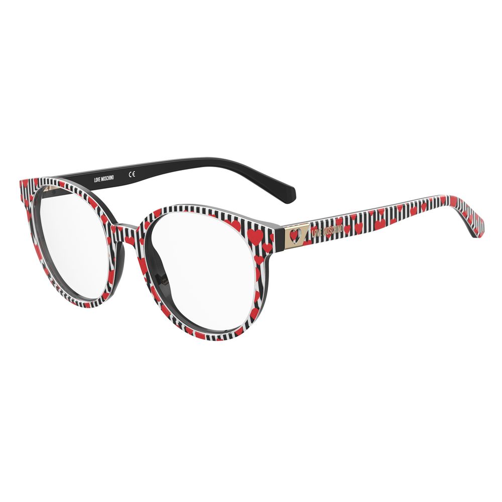 Discover the Love Moschino Black Acetate Glasses, a symbol of exquisite luxury and timeless elegance, crafted for the discerning individual who embodies sophistication.