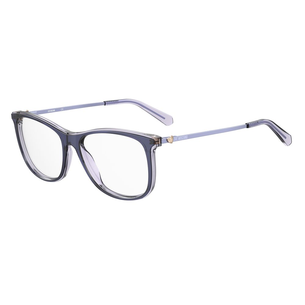 Discover the exquisite Love Moschino Purple Acetate Glasses, where luxurious craftsmanship meets sophisticated elegance, perfect for the modern muse.