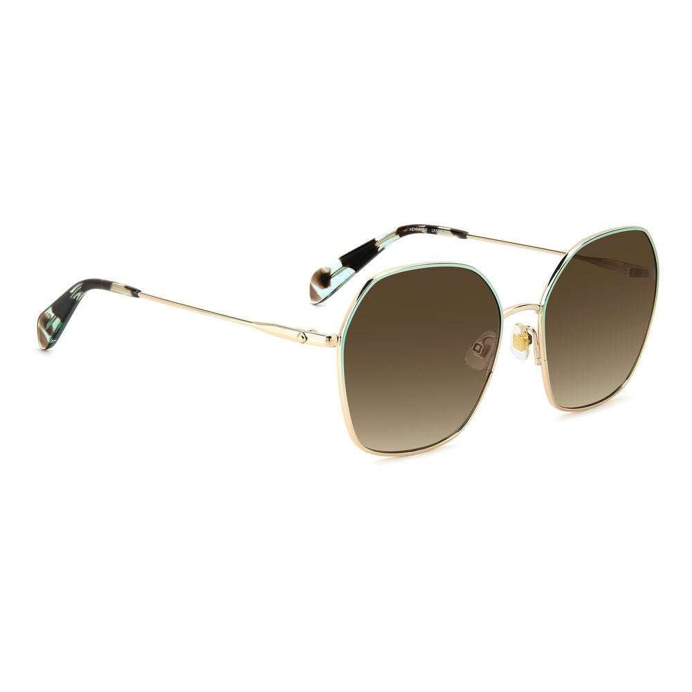 Indulge in the exquisite craftsmanship of Kate Spade Blue Metal Sunglasses, a timeless luxury accessory that elevates your style with striking elegance and sophistication.