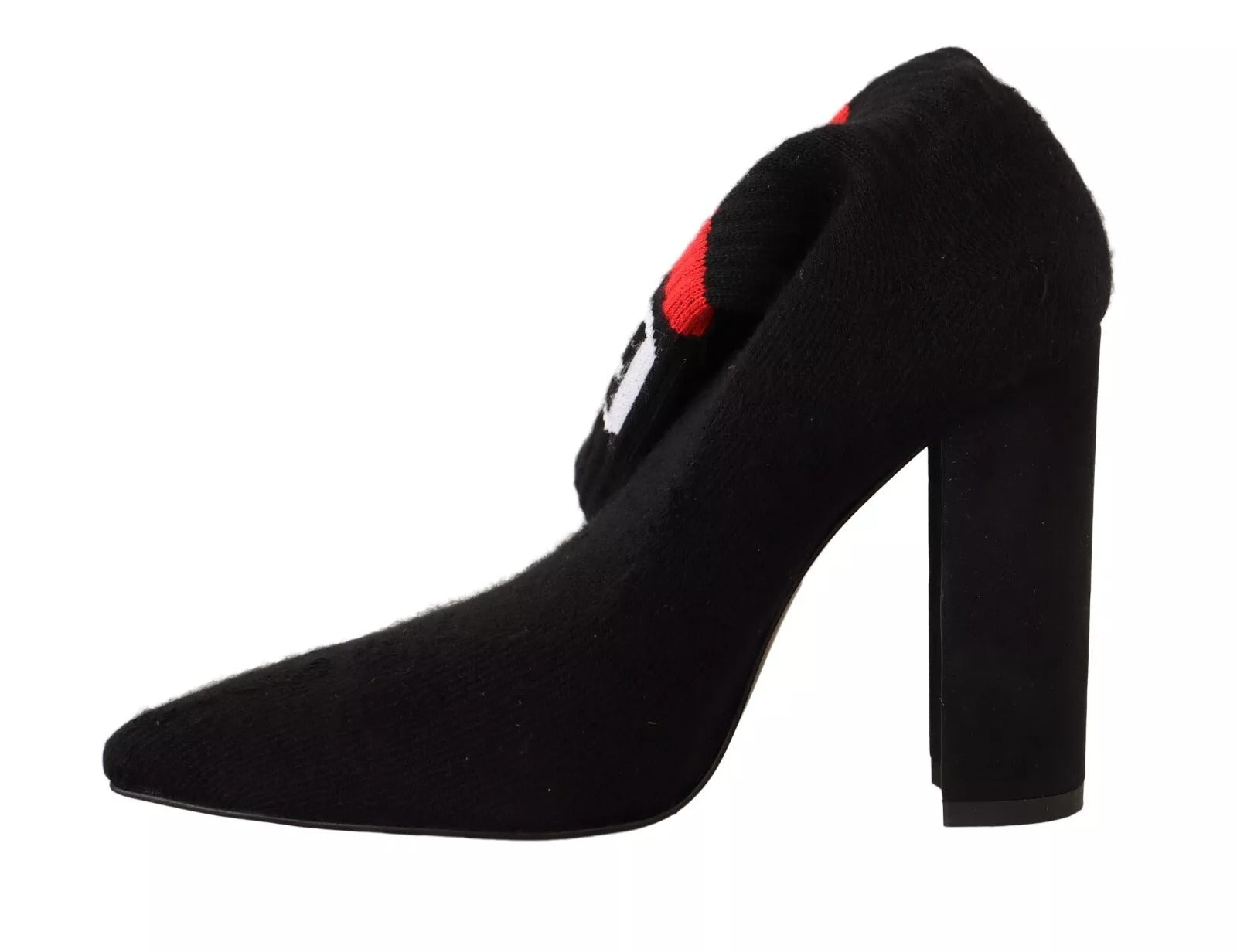 Step into sophistication with GCDS Black Suede Logo Socks Block Heel Ankle Boots, where exquisite craftsmanship and luxurious materials redefine elegance for the discerning individual.