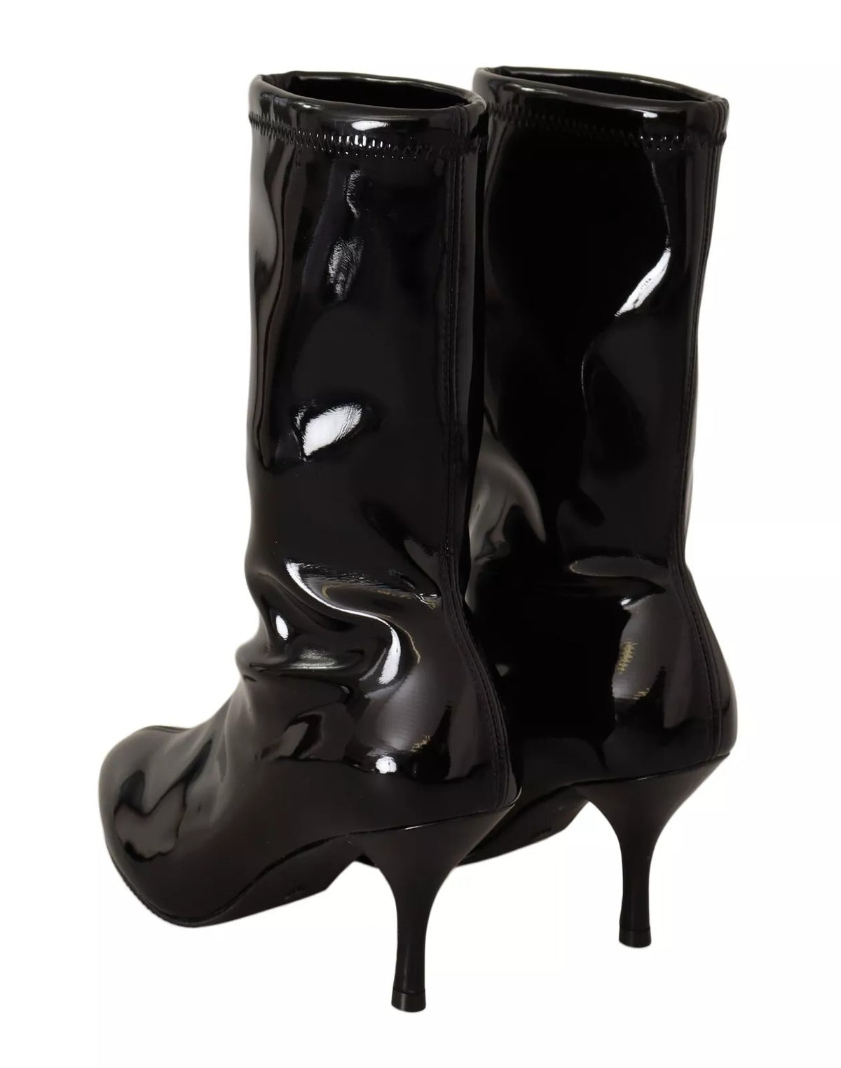 Step into unparalleled elegance with Stuart Weitzman's Black Patent Leather High Heels, a luxurious statement of sophistication crafted for the discerning individual.