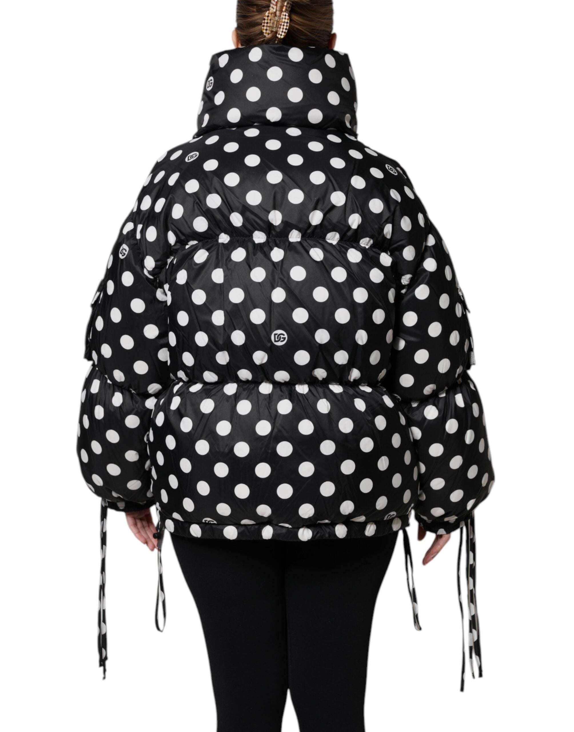 Dolce & Gabbana Polka Dot Puffer Jacket - Italian Luxury Fashion