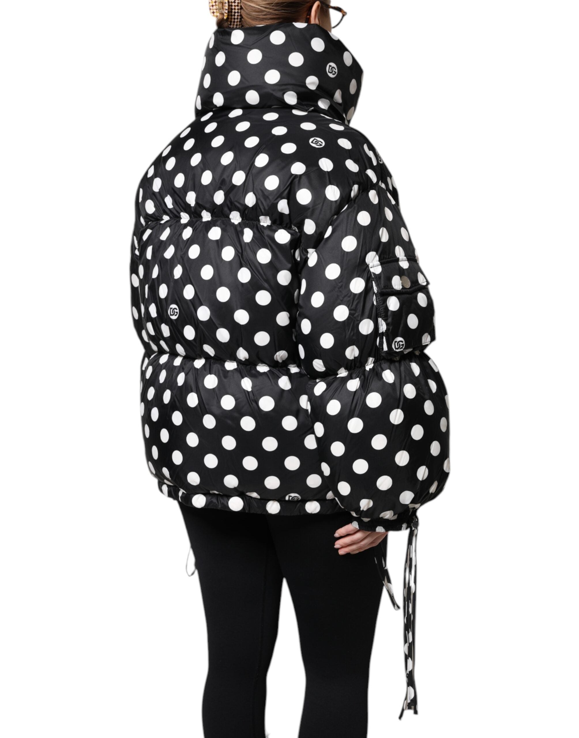 Dolce & Gabbana Polka Dot Puffer Jacket - Exquisite Italian Luxury