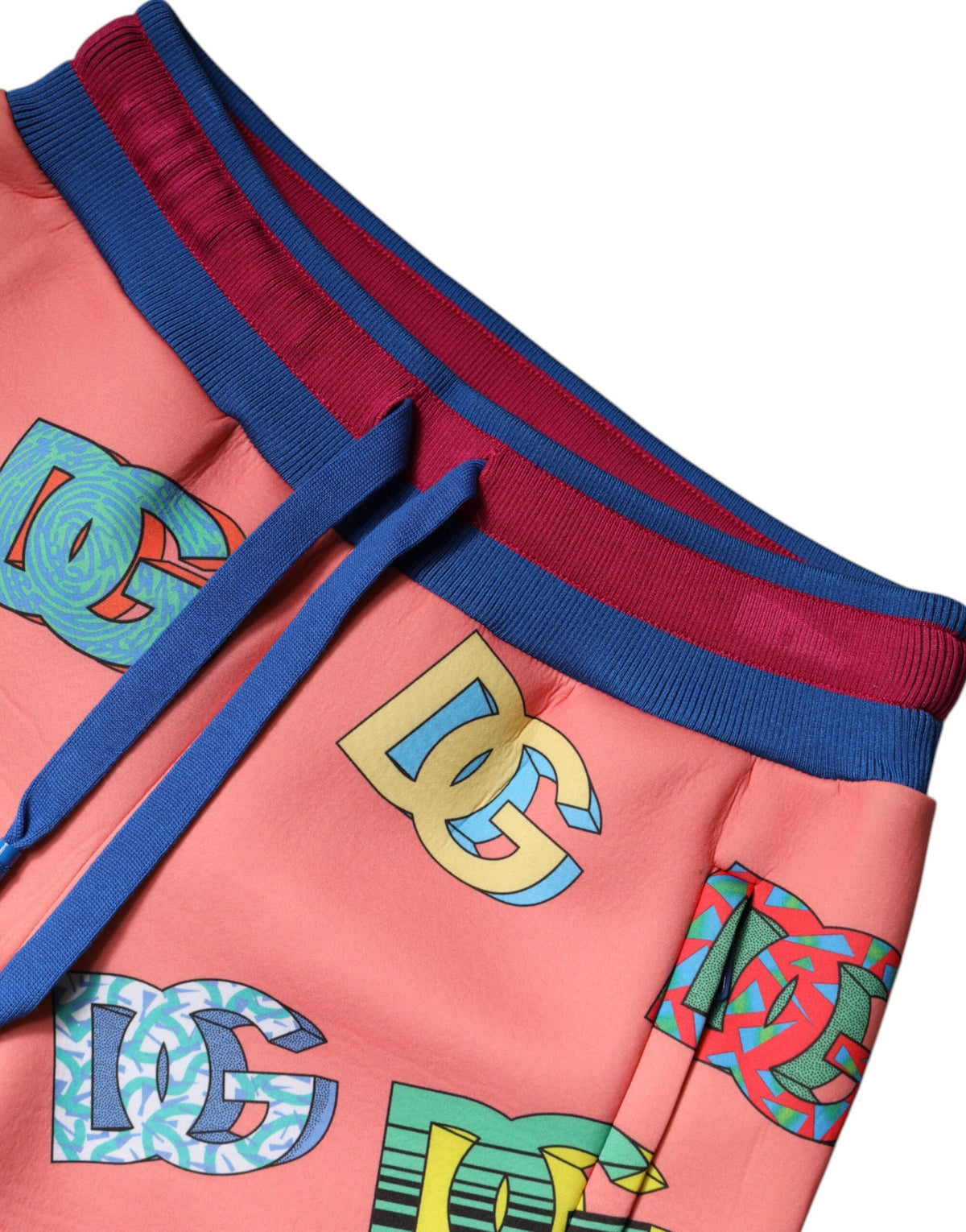 Dolce & Gabbana Pink Logo Monogram Jogger Sweatpants Couture