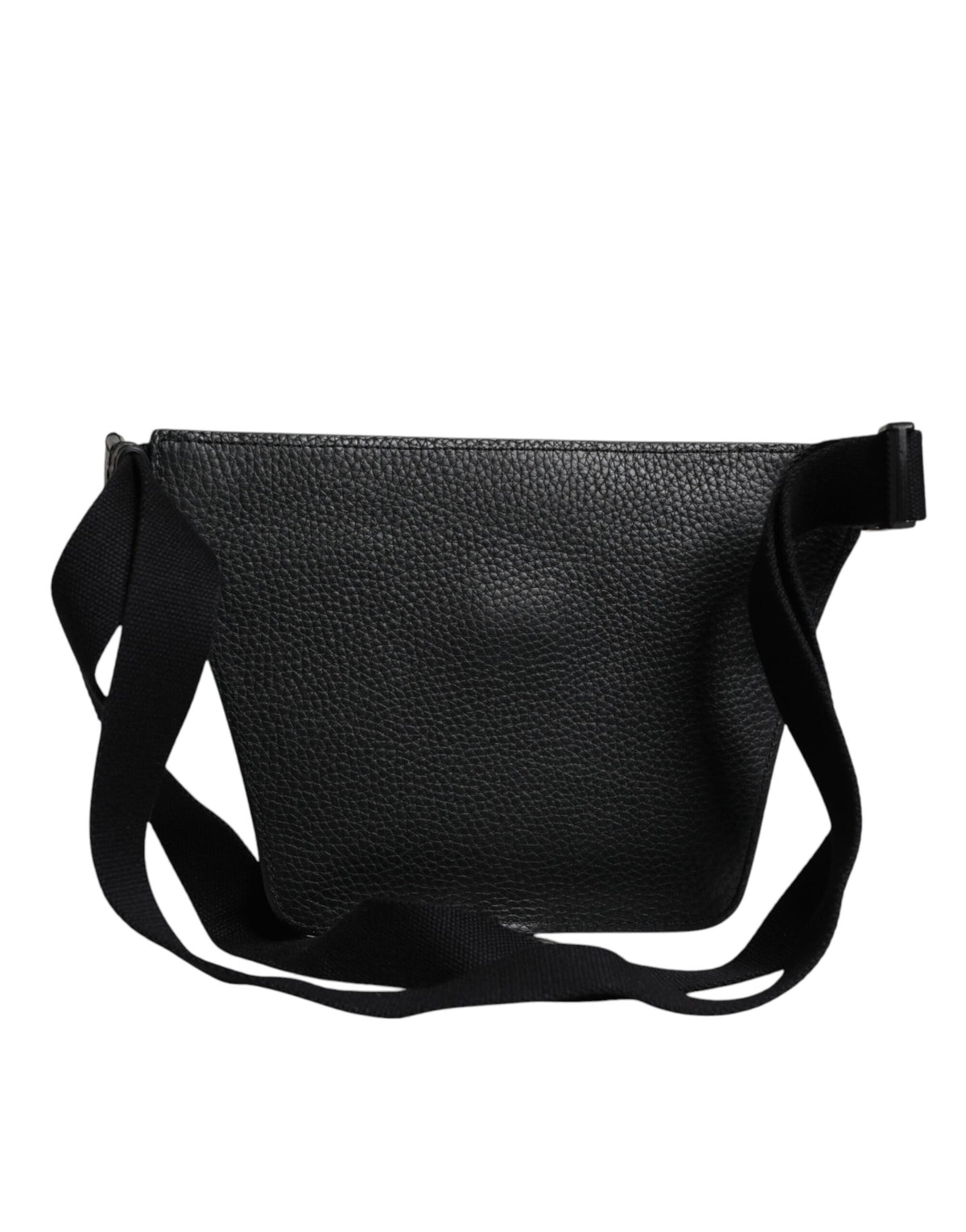 Elevate your style with the Dolce & Gabbana Black Calfskin Logo Plaque Fanny Pack, a luxurious blend of exquisite craftsmanship and versatile elegance for the discerning individual.