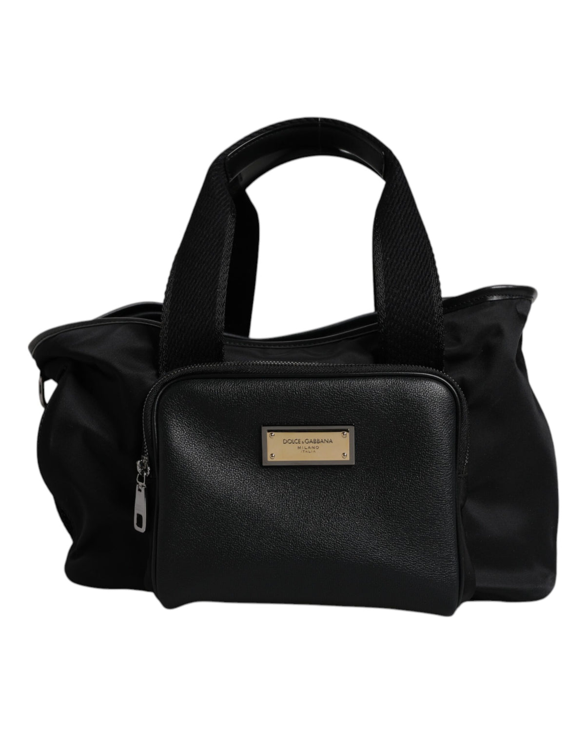 Elevate your lifestyle with the Dolce & Gabbana Black Shoulder Strap Pet Carry Bag, a luxurious blend of nylon, leather, and acrylic, crafted for sophisticated pet owners.