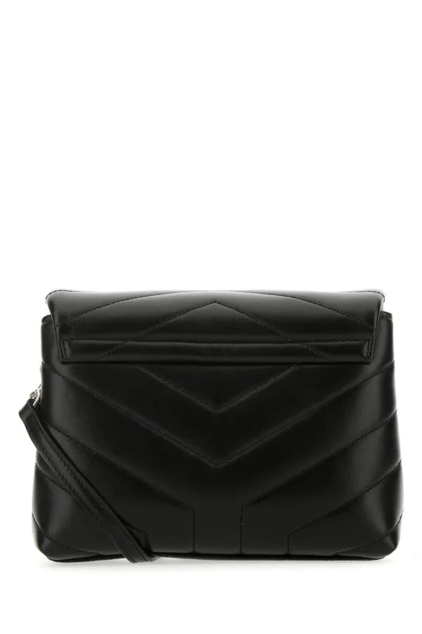Saint Laurent Black Leather Toy Loulou Crossbody Bag - DEA STILOSA MILANO