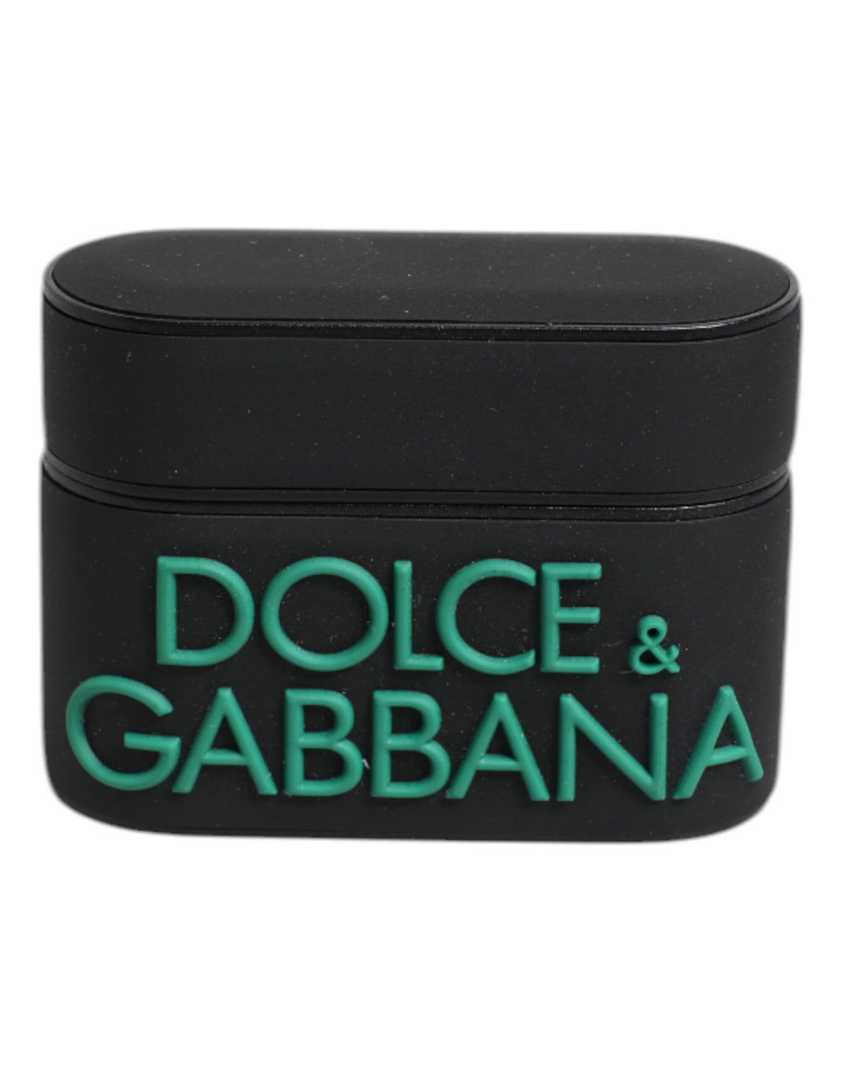 Indulge in the exquisite Dolce & Gabbana Black Orange Silicone Embossed Logo Airpods Case, a luxurious blend of craftsmanship and style, perfect for the discerning individual.