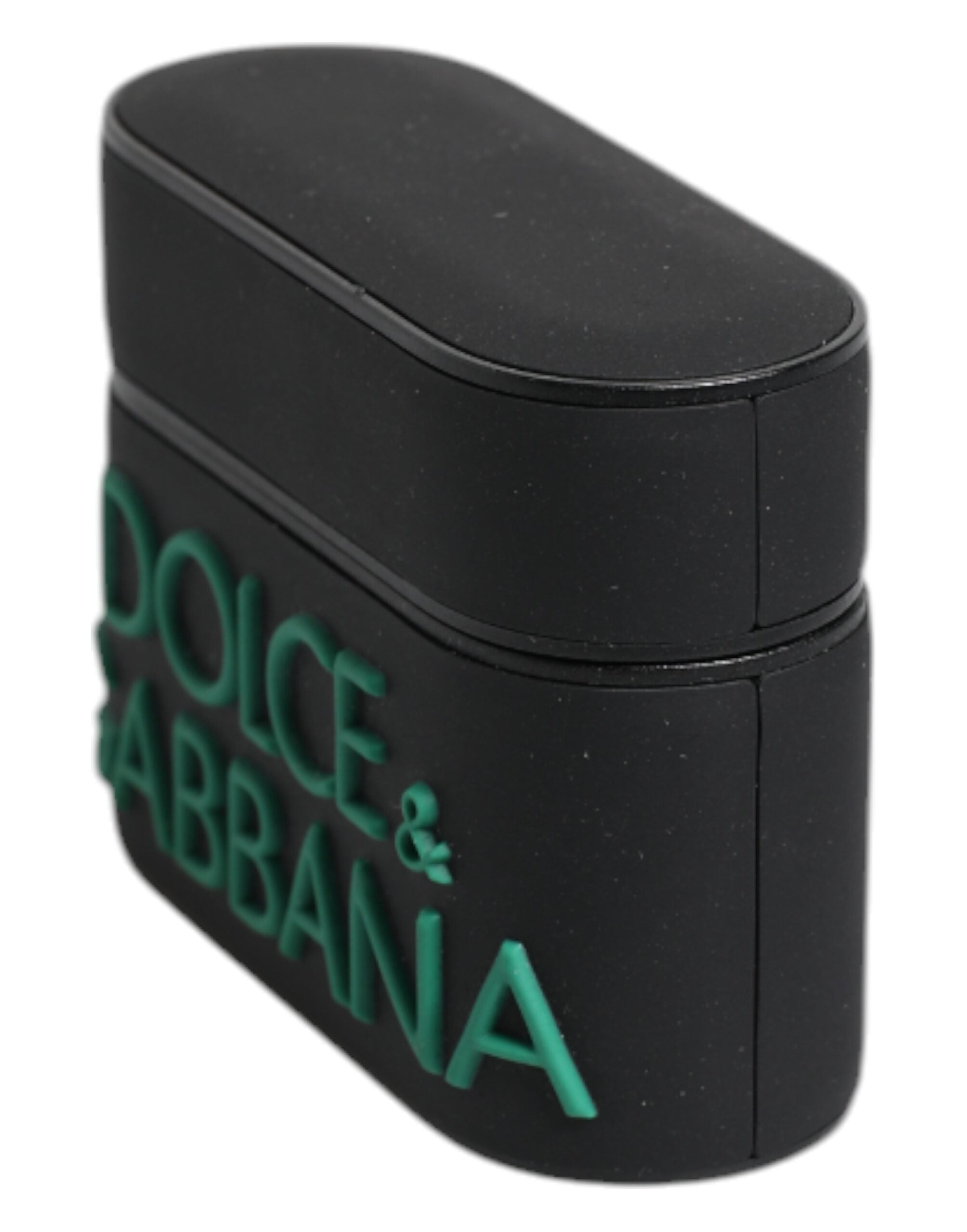 Elevate your style with the Dolce & Gabbana Black Orange Silicone Embossed Logo Airpods Case, a luxurious blend of exquisite craftsmanship and timeless elegance.