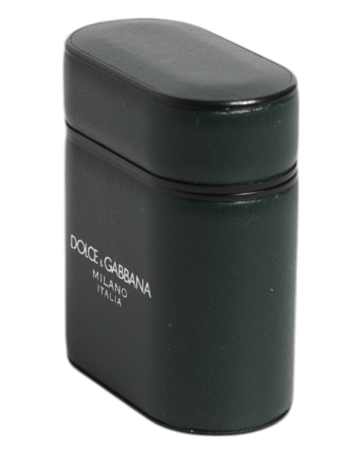 Indulge in the exquisite Dolce & Gabbana Green Calfskin Leather Airpods Case, a timeless blend of artisanal craftsmanship and luxurious design, perfect for the discerning individual.