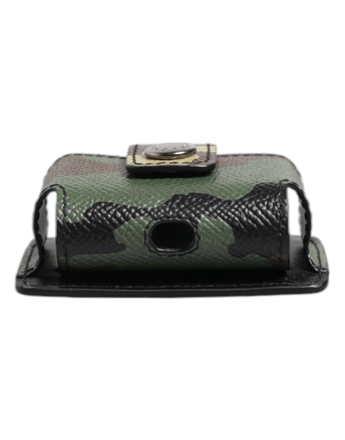 Discover the Dolce & Gabbana Multicolor Camouflage Leather Airpods Case, a luxurious blend of artistry and functionality, embodying exceptional craftsmanship for the discerning individual.
