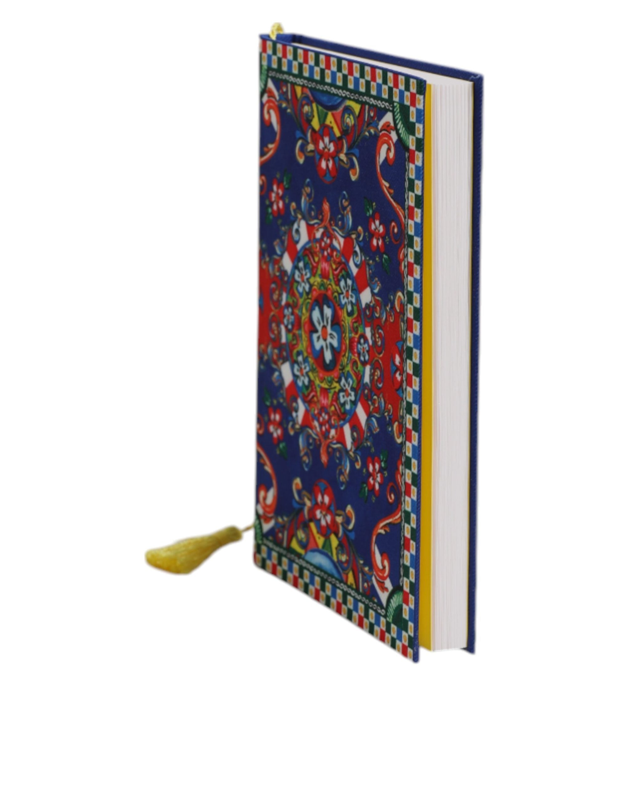 Indulge in the exquisite Dolce & Gabbana Multicolor Polyester Carretto Siciliano Print Notebook, a luxurious blend of Italian craftsmanship and vibrant artistry, perfect for elevating your creative expression.
