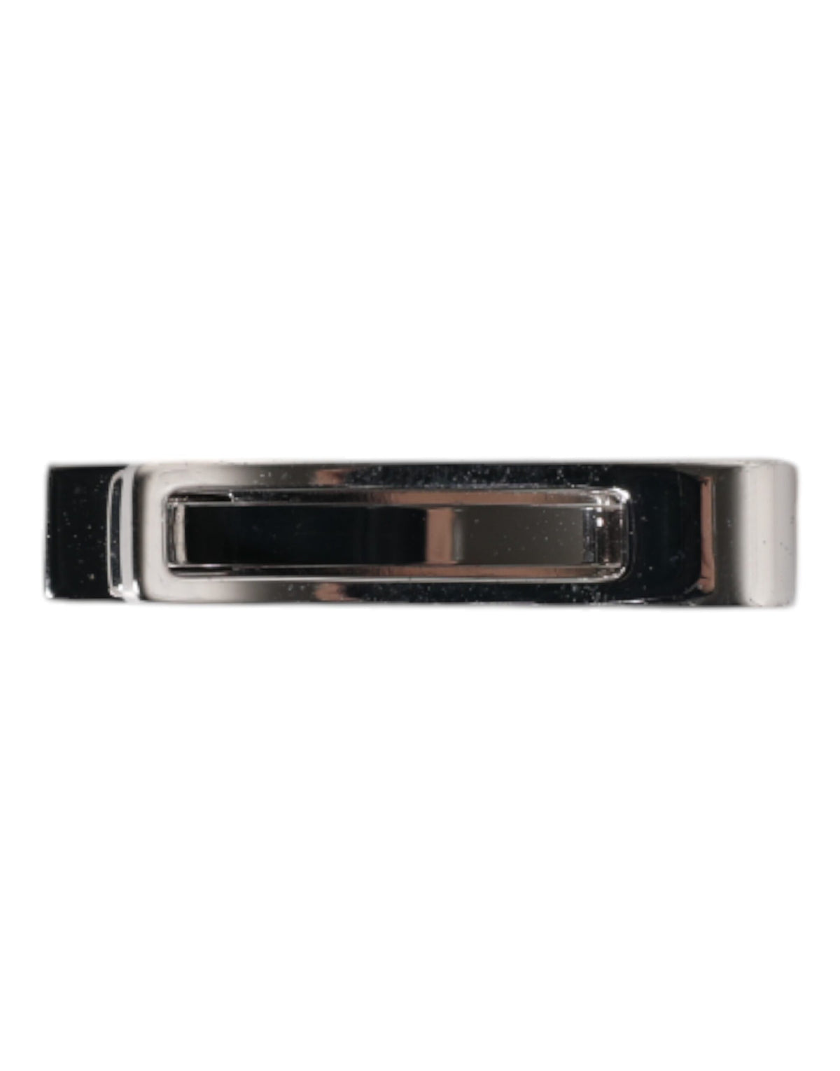 Elevate your style with the Dolce & Gabbana Silver Tone Brass Logo Branded Tie Clip Bar, a symbol of Italian craftsmanship and timeless elegance for discerning individuals.