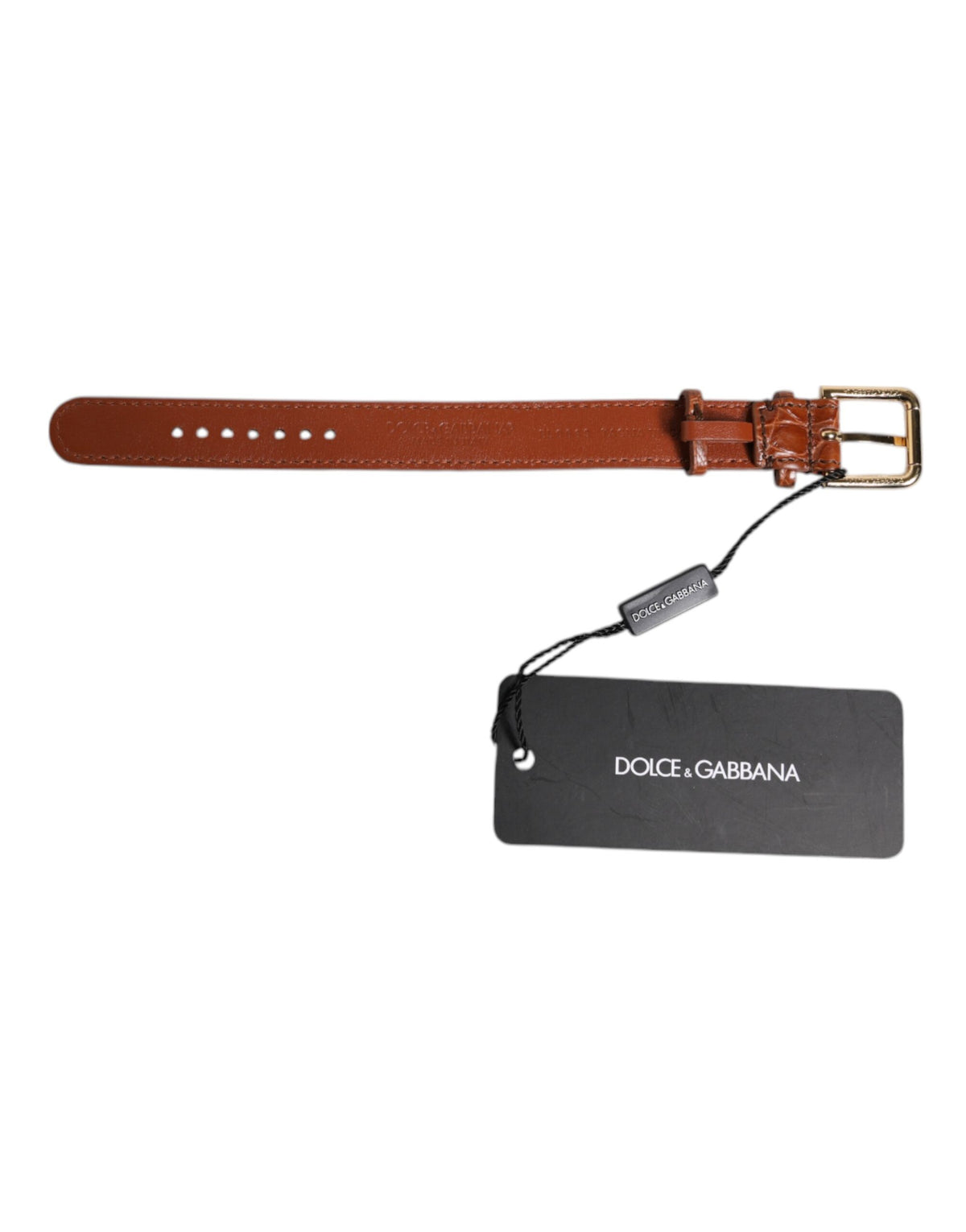 Elevate your style with the Dolce & Gabbana Brown Textured Leather Armband, a masterpiece of artisanal luxury that embodies sophistication and timeless elegance.