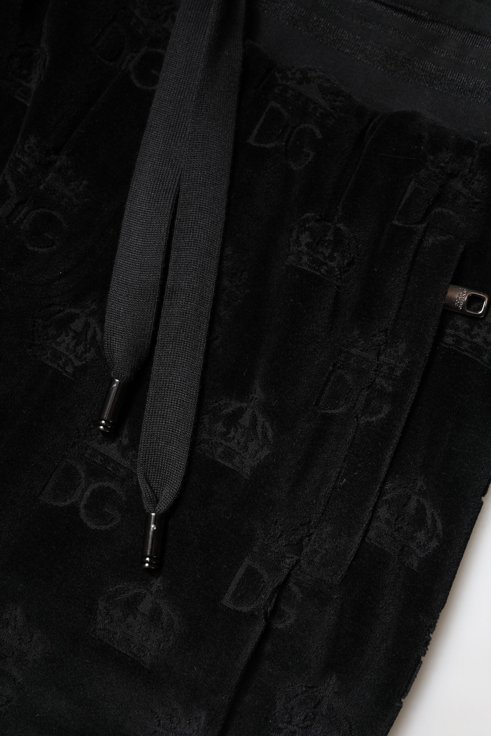 Dolce & Gabbana Black All-Over DG Logo Print Jogger Pants
