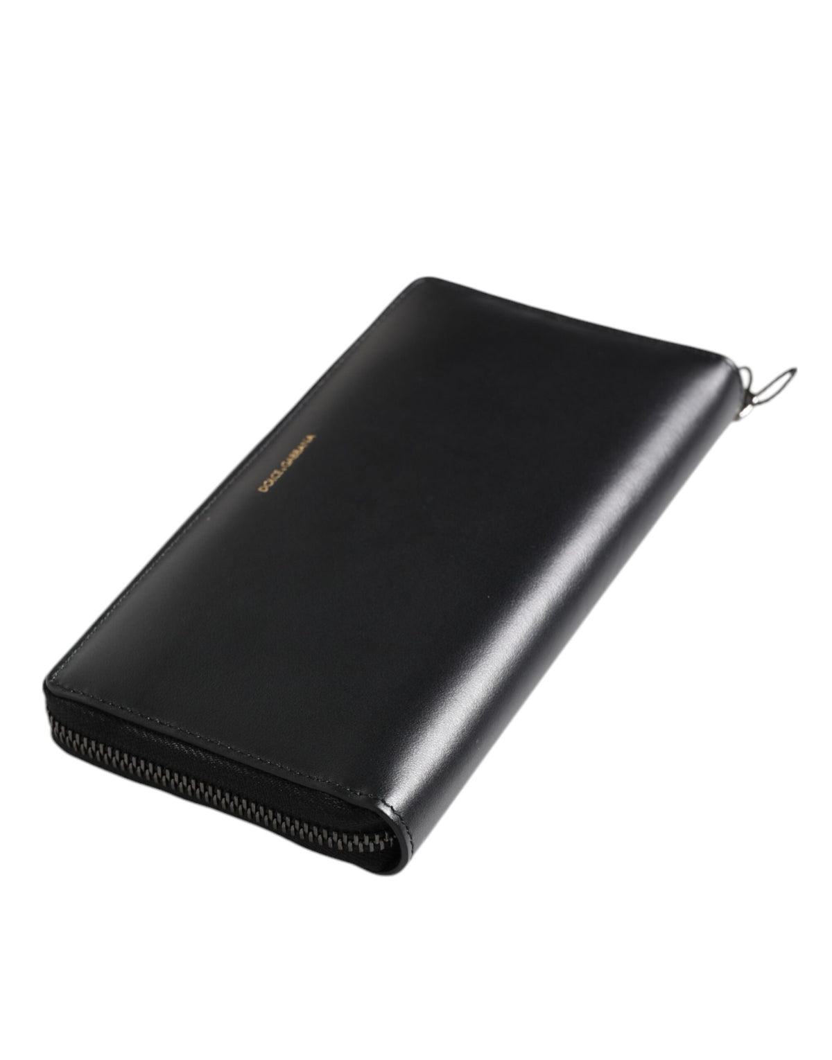 Discover the Dolce & Gabbana Black Blue Exotic Leather Embossed Continental Wallet, a masterpiece of calfskin and land snake leather that embodies timeless elegance and sophistication.