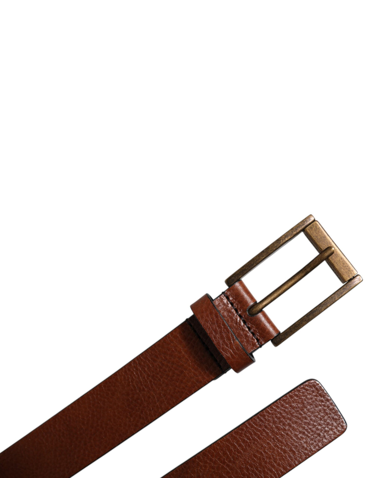 Elevate your style with the Dolce & Gabbana Brown Calf Leather Classic Metal Buckle Belt, an artisanal masterpiece that embodies timeless elegance and exquisite craftsmanship.