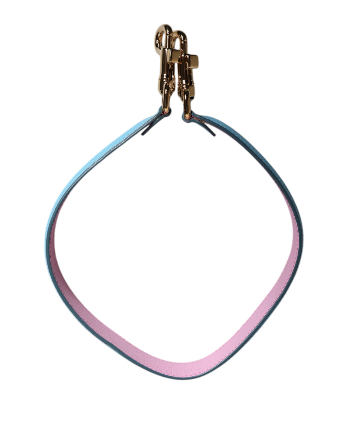 Elevate your style with the Dolce & Gabbana Pink Blue Leather Handle Bag Shoulder Strap, a luxurious blend of exquisite craftsmanship and vibrant hues, perfect for the discerning individual.