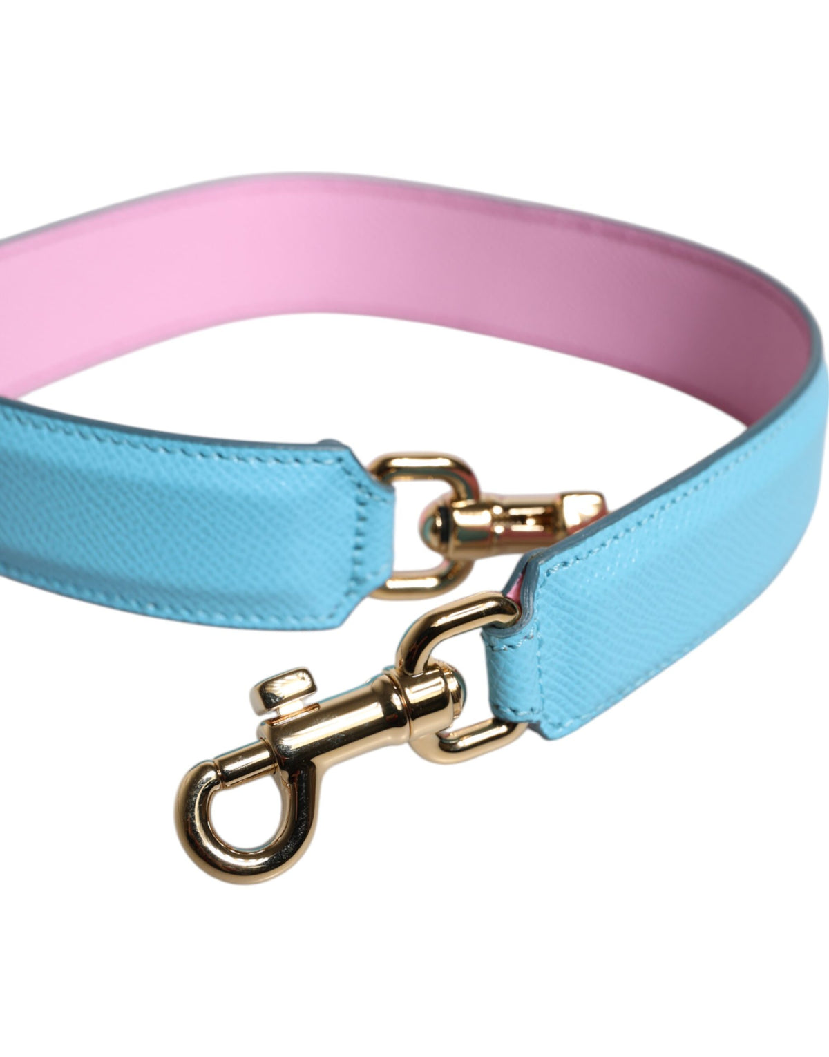 Elevate your style with the Dolce & Gabbana Pink Blue Leather Handle Bag Shoulder Strap, a masterpiece of Italian craftsmanship that embodies luxury and sophistication.