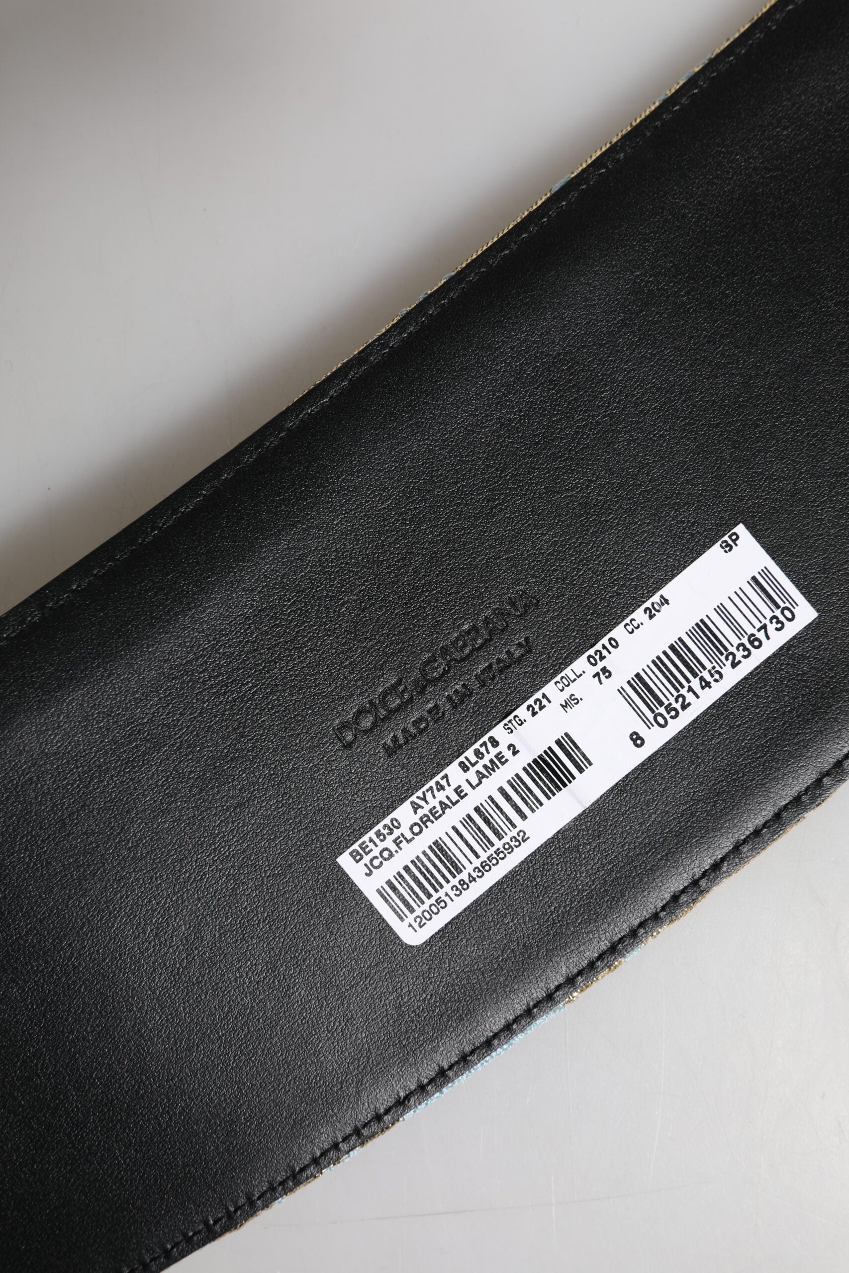 Dolce & Gabbana Multicolor Floral Jacquard Wide Waist Belt