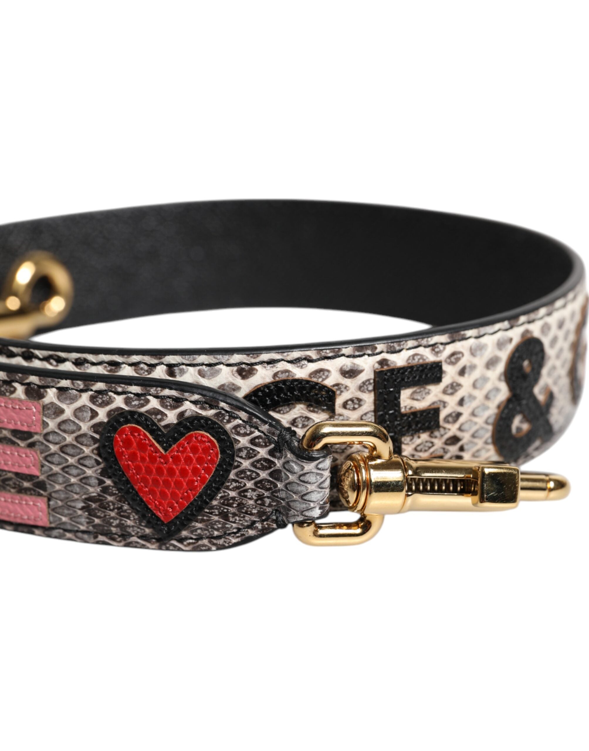 Elevate your style with the Dolce & Gabbana Multicolor DG AMORE Patch Bag Shoulder Strap, crafted from luxurious Ayers and Calf, embodying sophisticated elegance and artisanal craftsmanship.