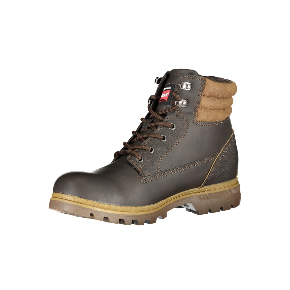 Carrera Marrone Poliuretano Men Ankle Boot – Artisanal Luxury