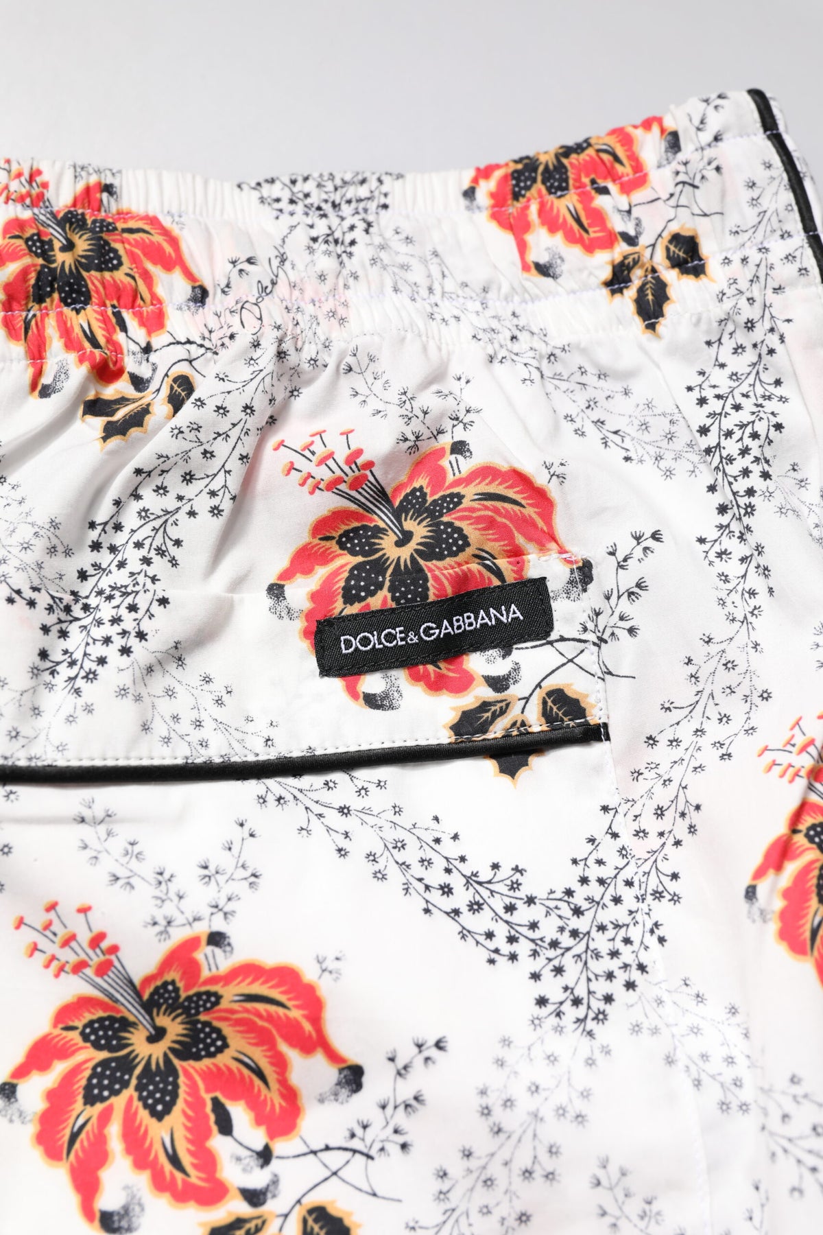 Dolce & Gabbana Floral Print Cotton Pajama Set - Indulge in Luxury