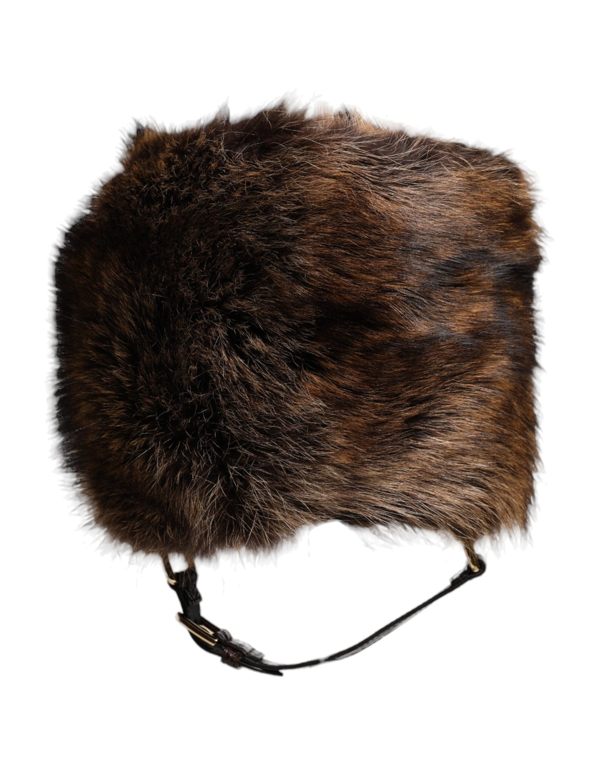 Indulge in the exquisite Dolce & Gabbana Brown Fur Women Bucket Hat, a masterpiece of artisanal luxury, crafted from raccoon fur and caiman skin for timeless elegance.