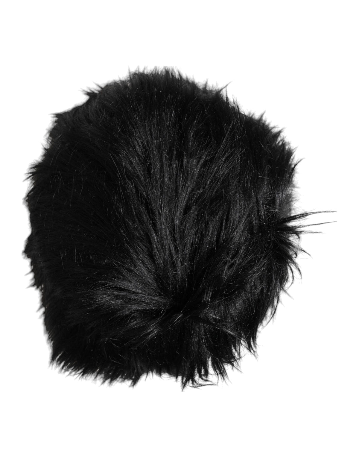 Indulge in the exquisite Dolce & Gabbana Black Faux Fur Bucket Hat, a timeless accessory that elevates your style with artisanal luxury and sophisticated allure.