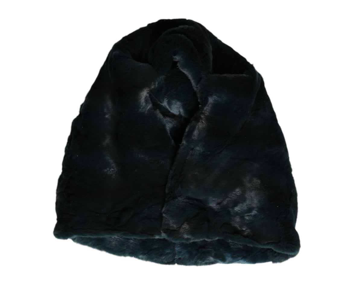 Elevate your winter elegance with the Dolce & Gabbana Black Weasel Fur Beanie Hat, a masterpiece of Italian craftsmanship that embodies timeless luxury and sophistication.