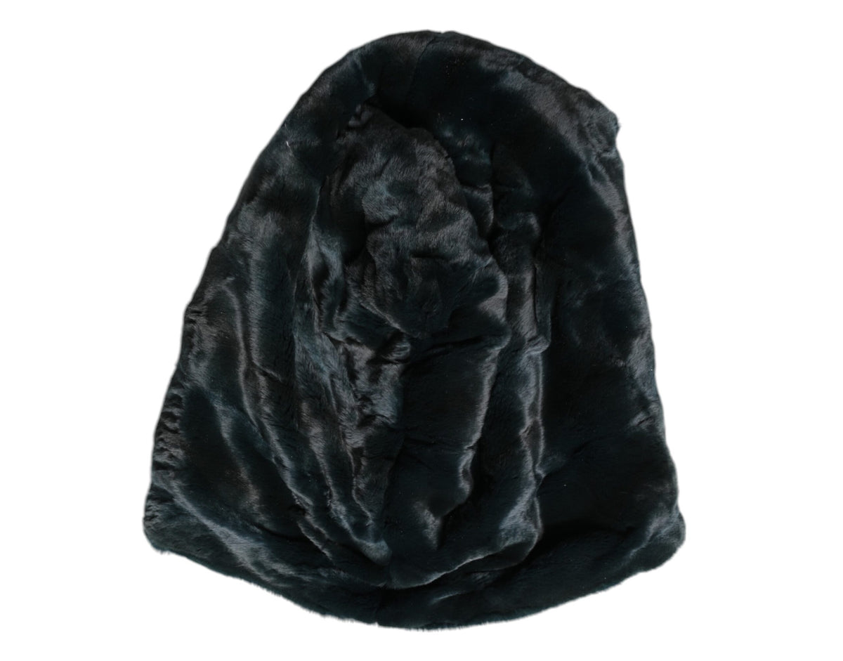 Indulge in the exquisite Dolce & Gabbana Black Weasel Fur Beanie Hat, a luxurious statement of haute couture craftsmanship that elevates winter elegance and sophistication.