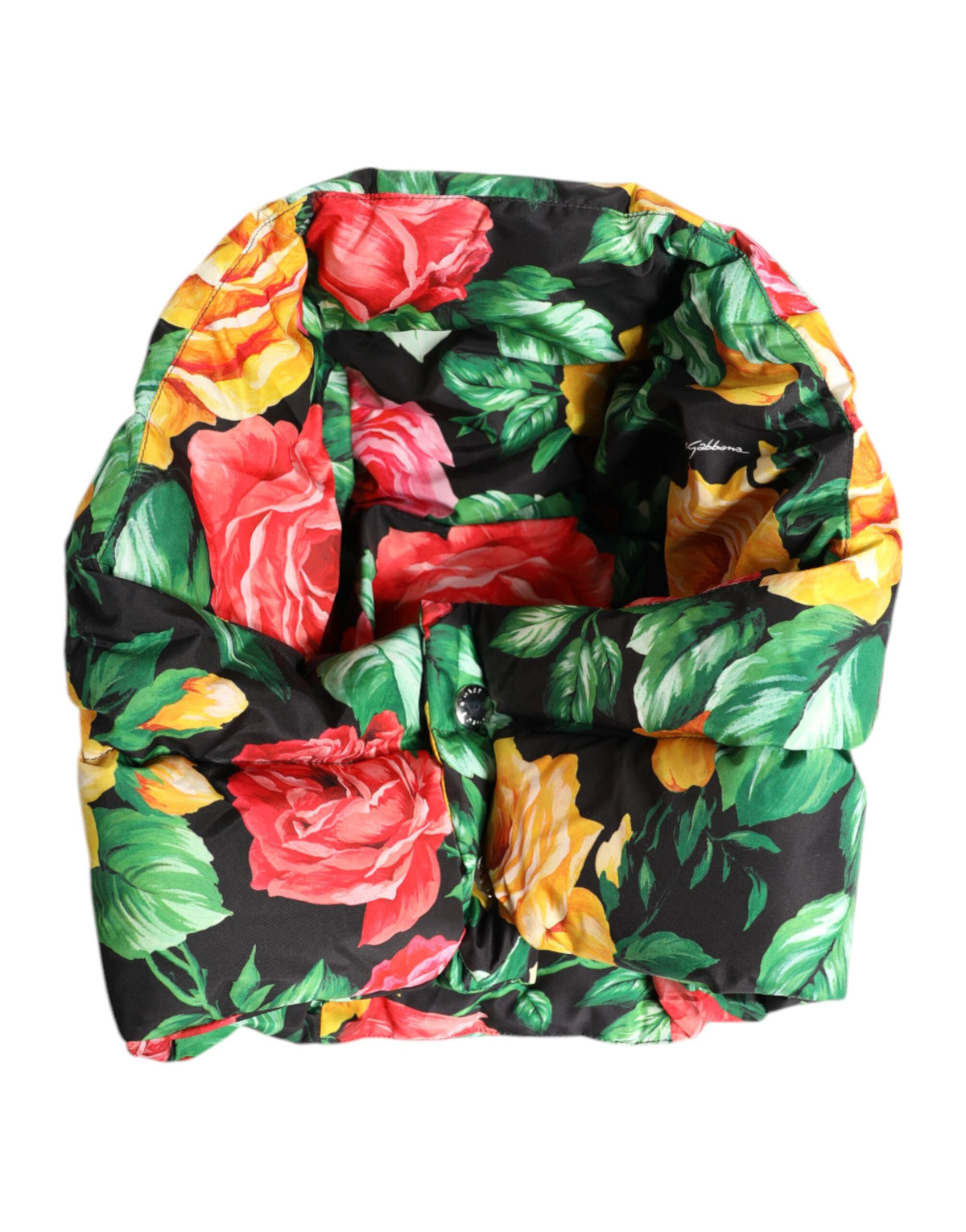 Indulge in the artistry of the Dolce & Gabbana Multicolor Floral Print Whole Head Wrap Hat, a luxurious statement piece crafted from premium polyester, embodying elegance and sophistication for every occasion.