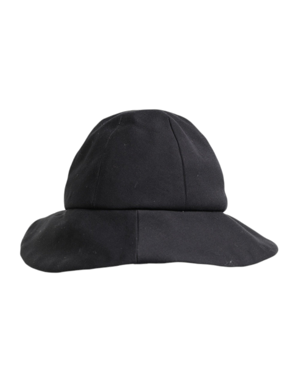 Indulge in the Dolce & Gabbana Black Cotton Wide Brim Bucket Hat, a symbol of couture elegance crafted in Italy, merging luxurious comfort with timeless style.