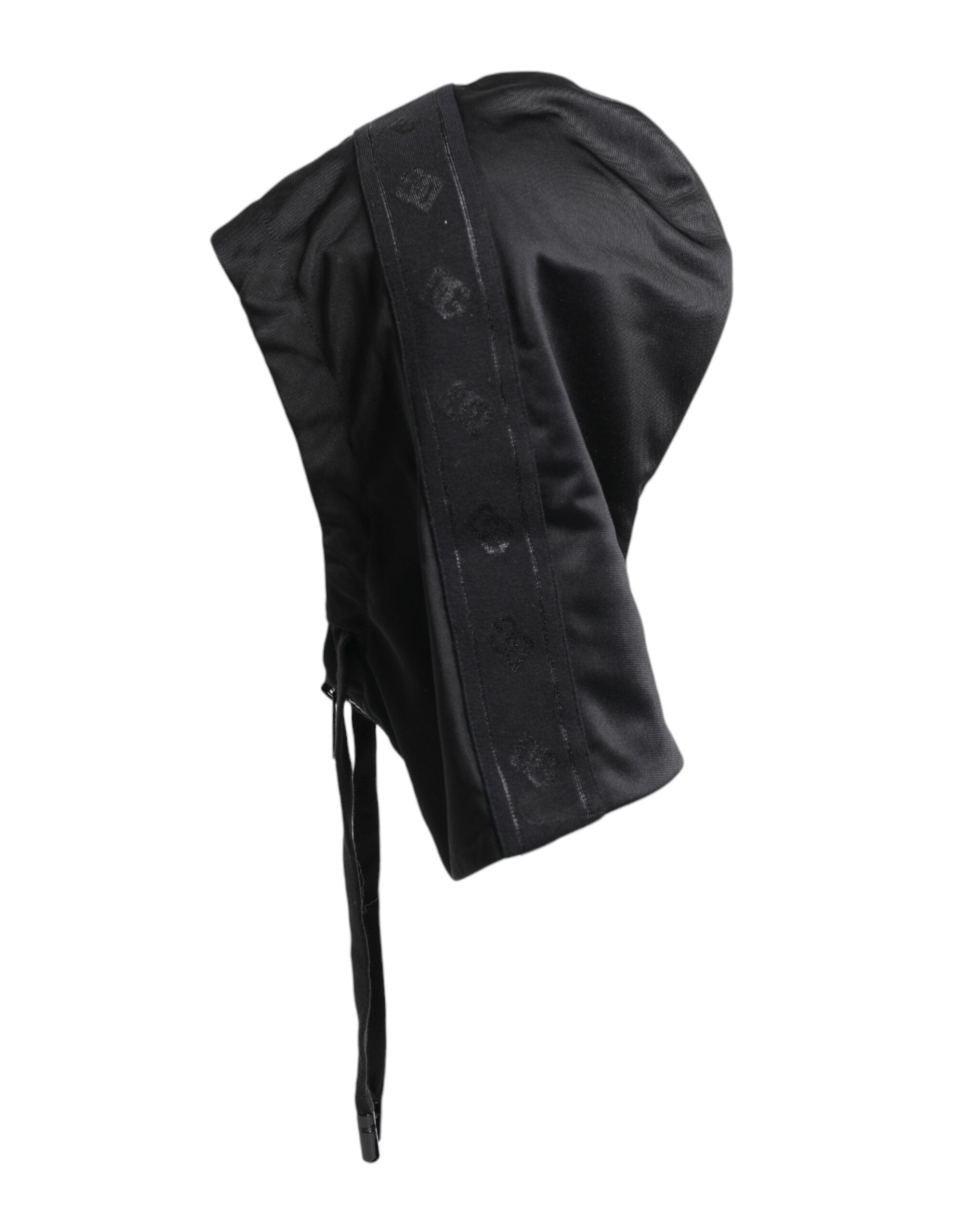 Dolce & Gabbana Black Polyester Whole Head Wrap Hat