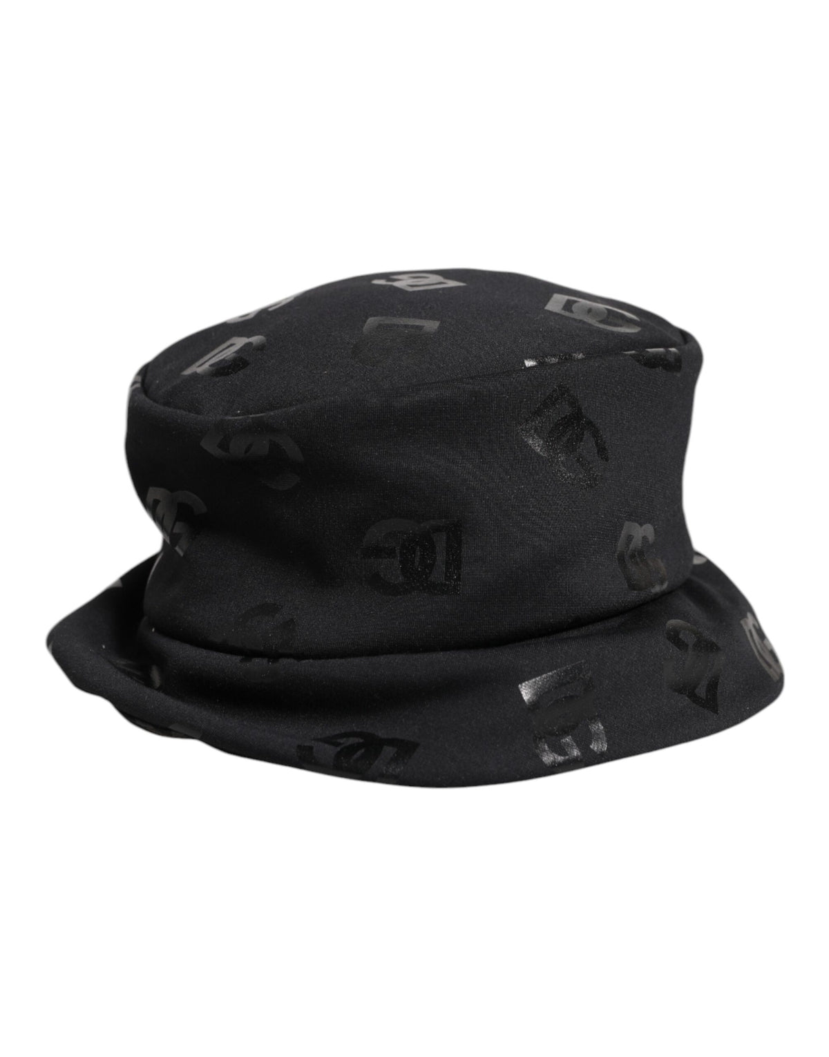 Elevate your style with the Dolce & Gabbana Black DG Monogram Bucket Hat, a luxurious jacquard masterpiece that embodies sophistication and contemporary elegance.
