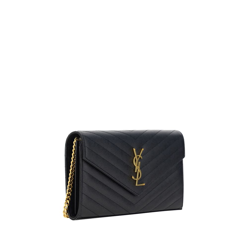 Discover the Saint Laurent Black Calf Leather Bos Taurus Shoulder Bag, a masterpiece of artisanal elegance that elevates your style with timeless sophistication.
