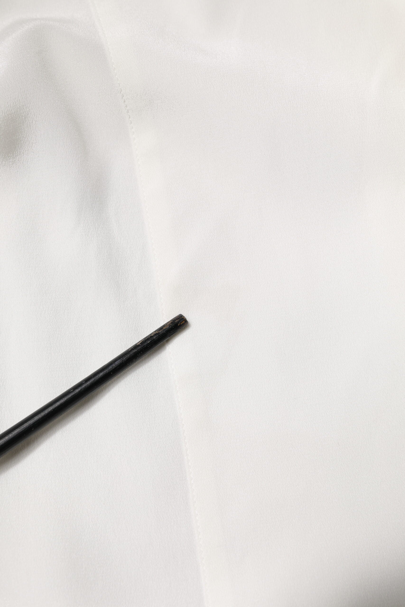 Dolce & Gabbana White Silk GOLD Dress Formal Collared Shirt