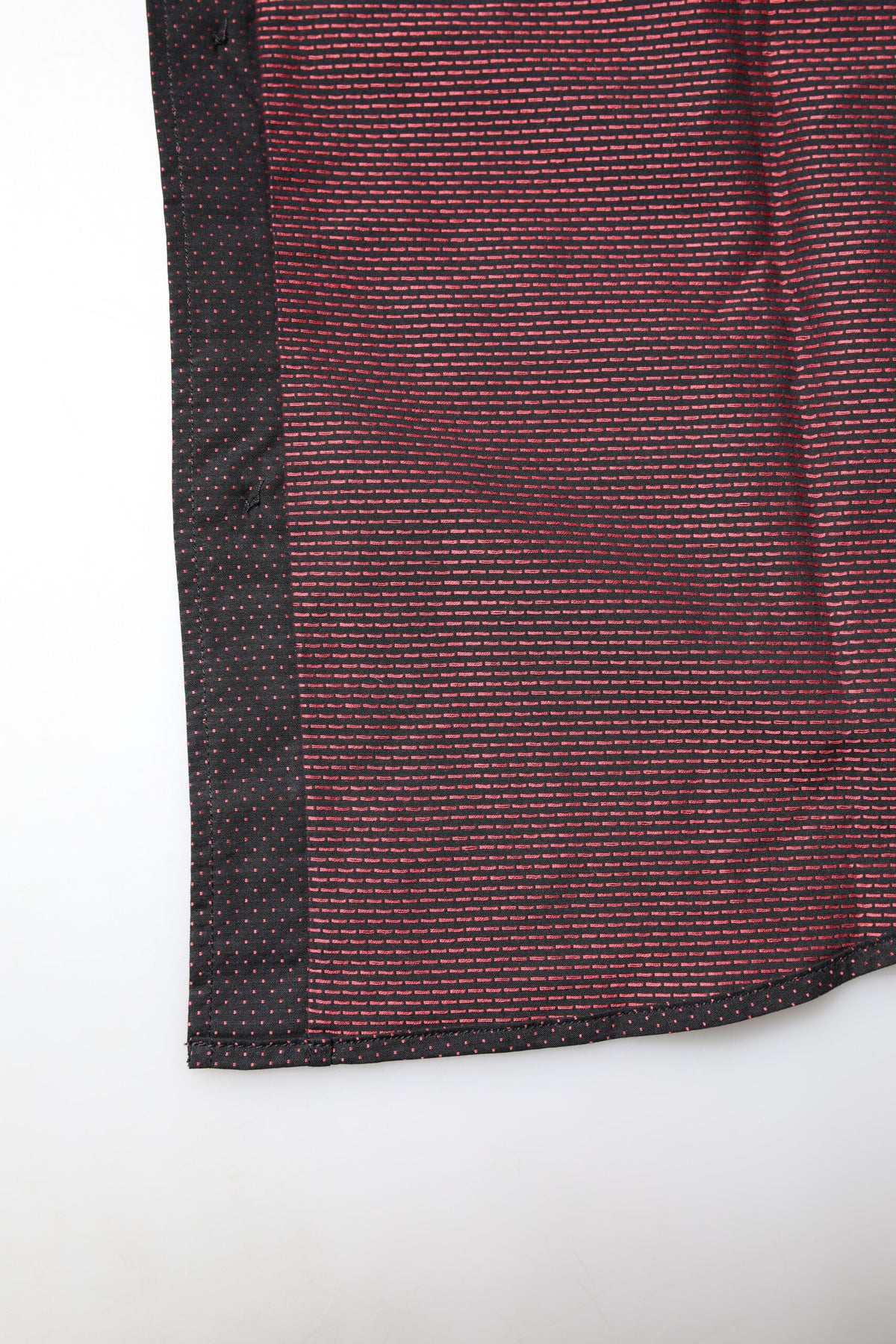 Indulge in the Dolce & Gabbana Maroon Jacquard Cotton GOLD Men Dress Shirt, a masterpiece of Italian craftsmanship that embodies timeless elegance and refined style.