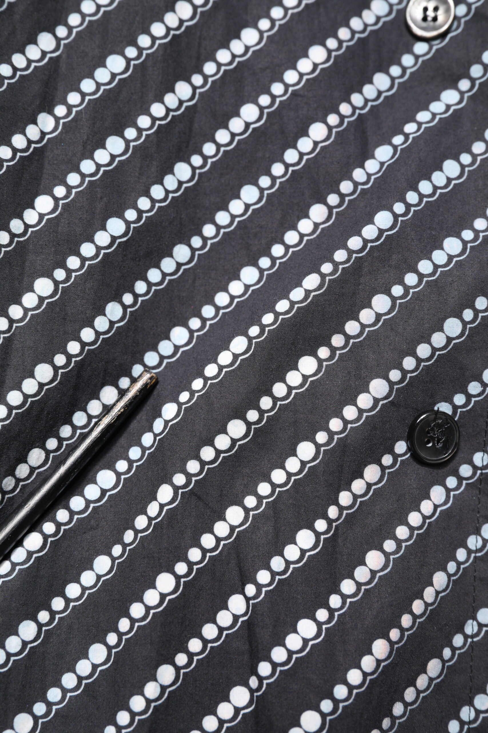 Dolce & Gabbana Black White Stripe Button Down Casual Shirt