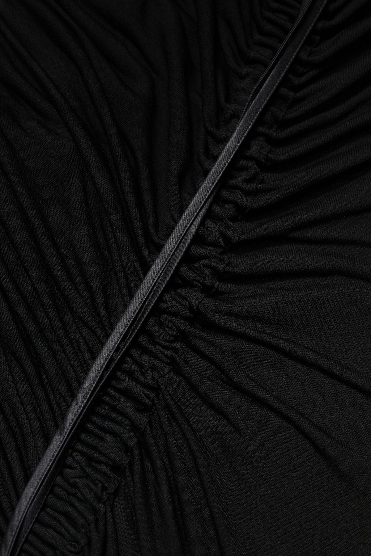 Experience the allure of the Dolce & Gabbana Black Mesh Trim Bodycon Long Sheath Dress, crafted from luxurious silk and viscose, embodying timeless elegance for the discerning individual.