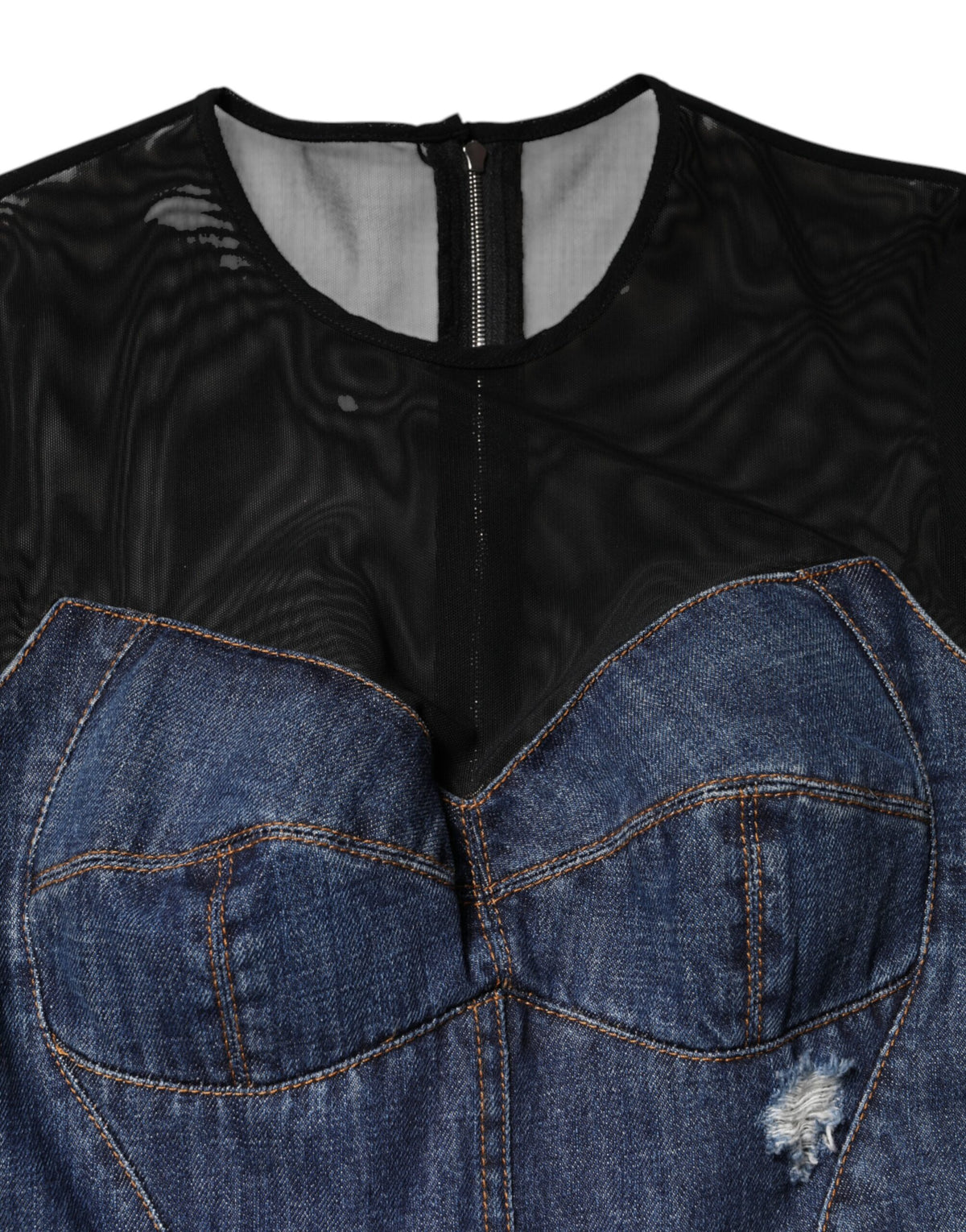 Indulge in the exquisite Dolce & Gabbana Black Blue Long Sleeves Denim Mini Dress, a masterpiece of Italian craftsmanship that embodies timeless elegance and allure.