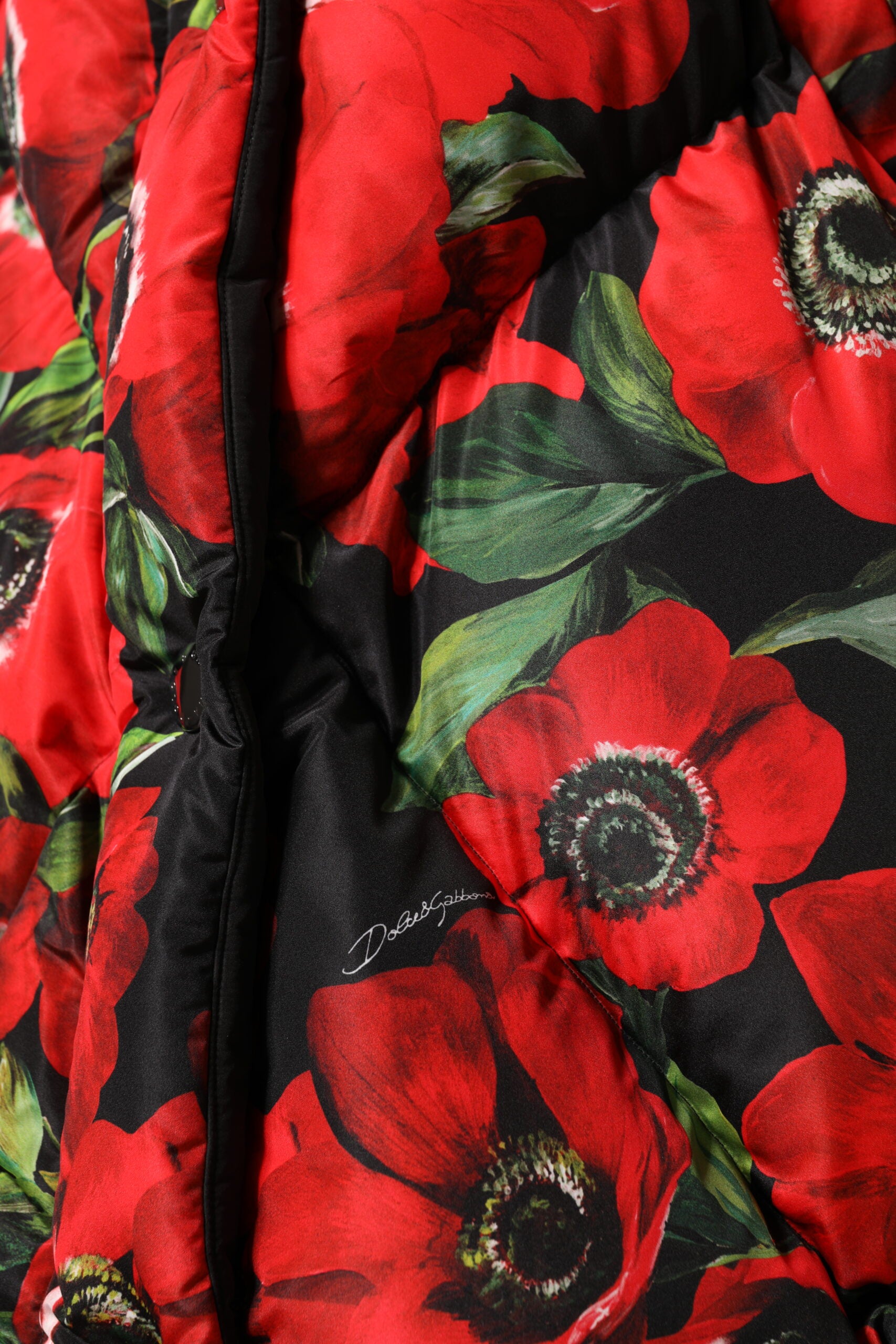 Dolce & Gabbana Multicolor Floral Full Zip Padded Jacket Luxury