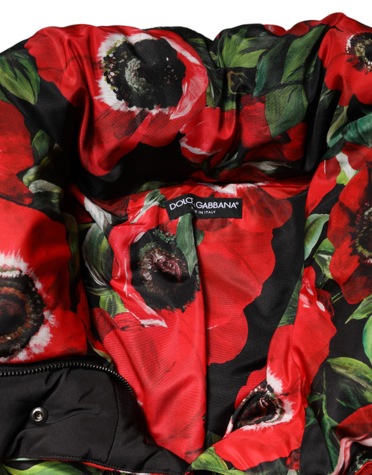 Dolce & Gabbana Floral Full Zip Padded Jacket - Luxury Fashion