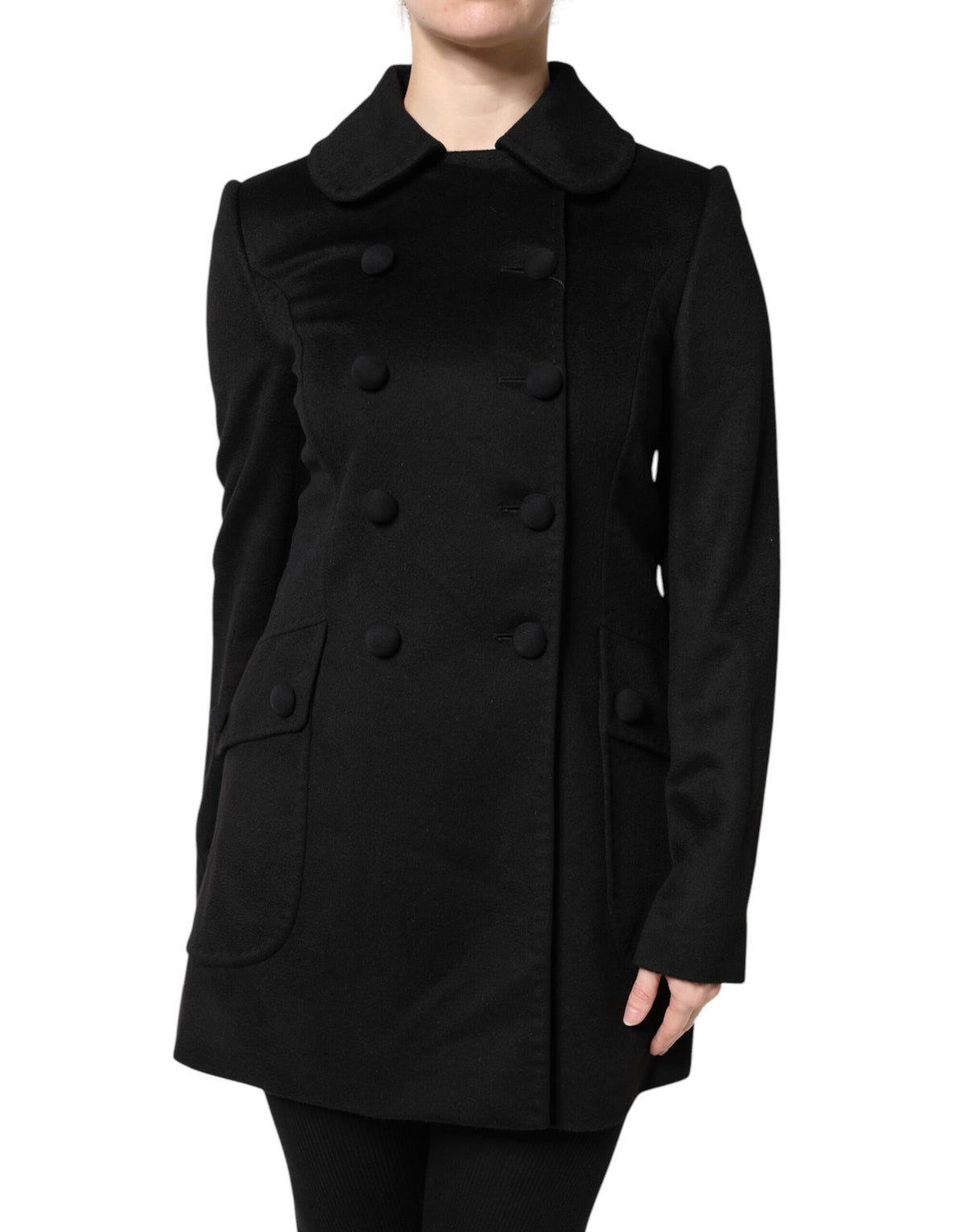 Discover the Dolce & Gabbana Black Wool Sartoria Italiano Blazer Jacket, a masterpiece of Italian craftsmanship that redefines elegance and sophistication for the discerning individual.