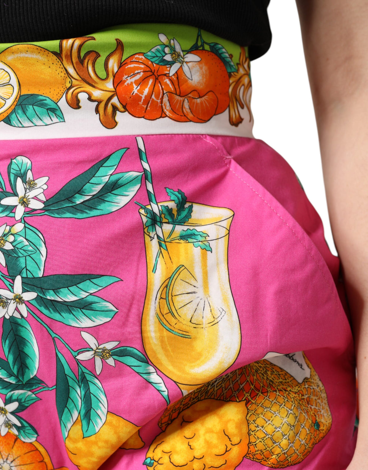 Dolce & Gabbana Pink High Waist Hot Pants Shorts Couture Luxury